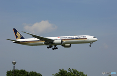 「青空」 Singapore 777-312 9V-SWW Landing