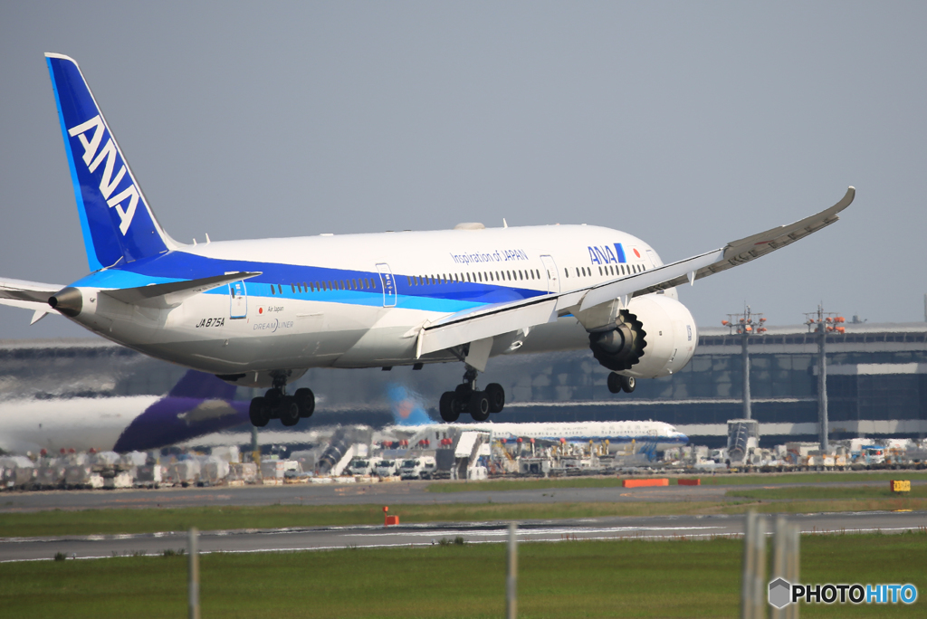 「青空」 ANA 787-9 JA874A Landing