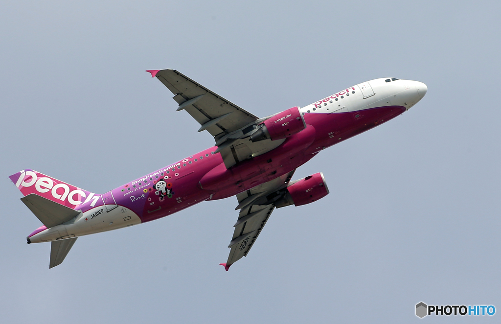 「青が好き」 peach A320 RUNE JA816P Takeoff