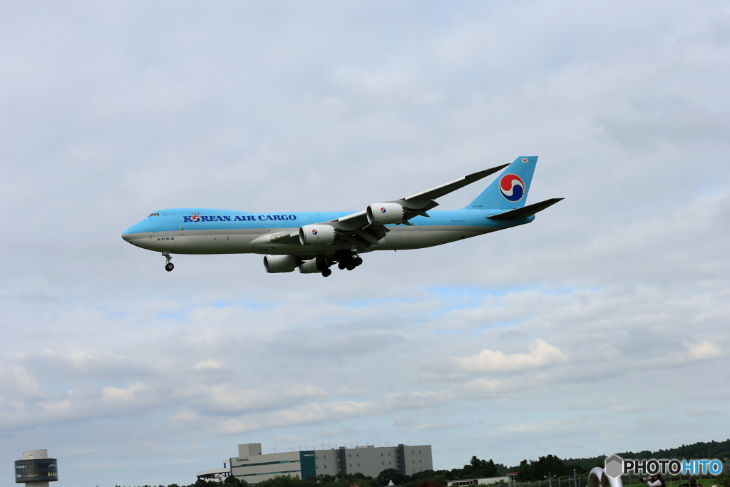 「青が好き」KOREAN 747-8 ＨL7624 Landing