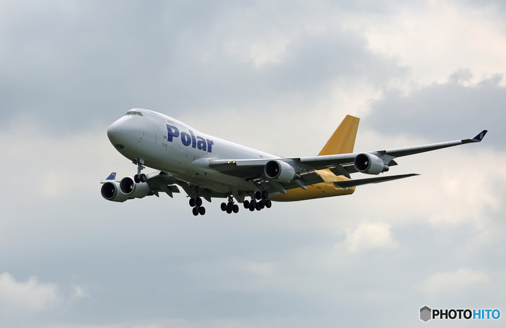 「すかい」 Polar 747-460N N451PA 着陸