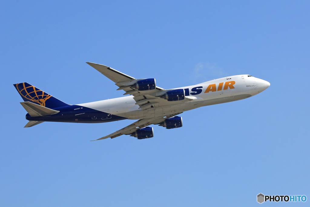 「すかい」 ATLAS 747-87U N855GT 出発