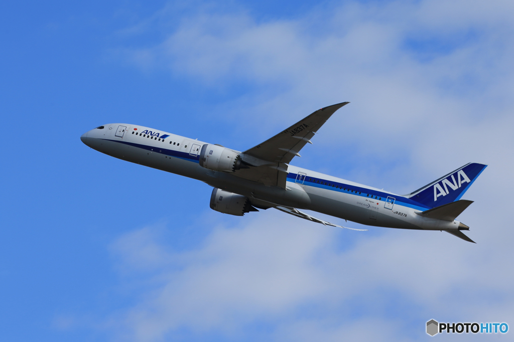 「ブルー」ANA 787-8 JA837A Takeoff 