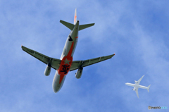 「青い空」が一番 Jetstar A320-232+ JA01JJ 出発です