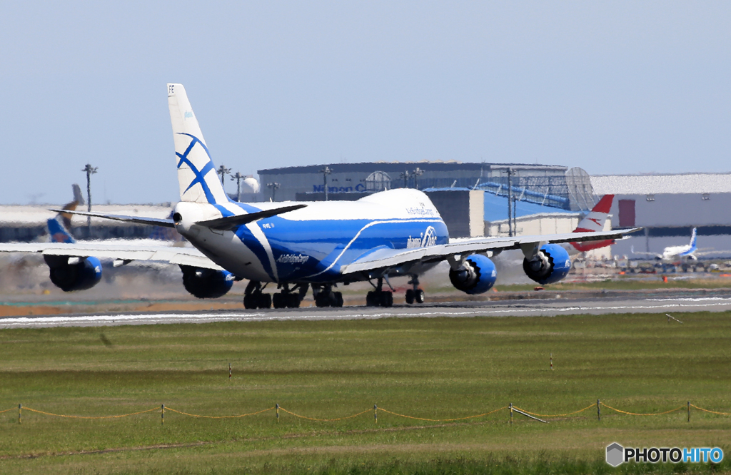 「良い天気」Air Bridge Cargo 747 Takeoff