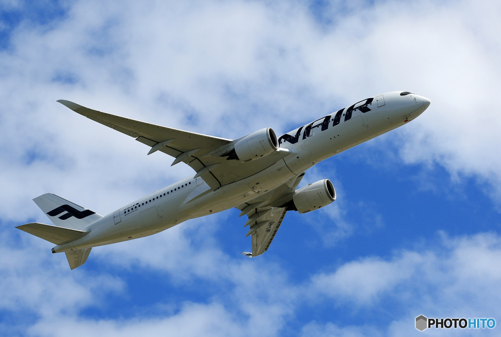 「あおいそら」 Finnair A350-941 OH-LWF 出発です