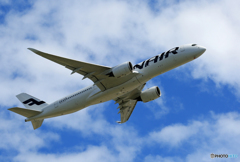 「あおいそら」 Finnair A350-941 OH-LWF 出発です