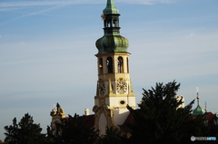 チェコ   (1161)　プラハの街並み （教会 )