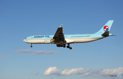「青色が好き」 KOREAN A330-300 HL7709 着陸
