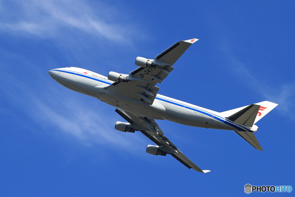 ☀「青い空」が一番 China 747-400  出発