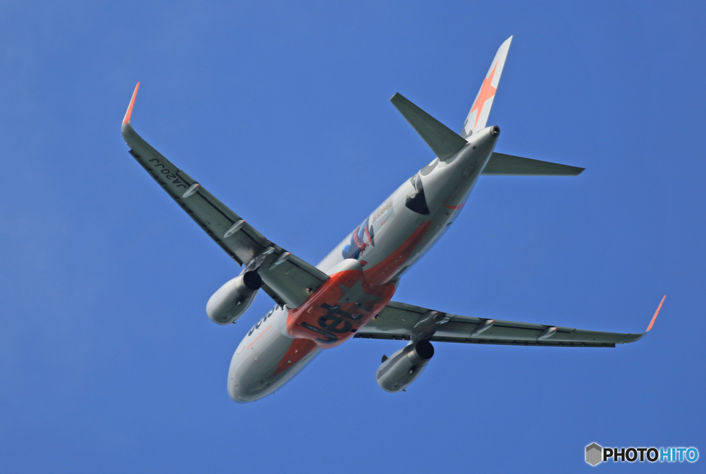 「はれー」 Jetstar スパイダーマンJA20JJ 離陸