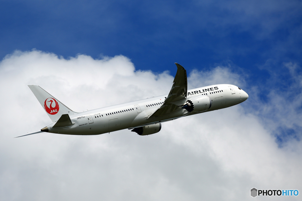 「青空」 JAL 787-9 JA870J 離陸です