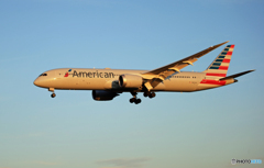「蒼空」American 787-9 N833AA 来た～