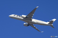 「群青色」Finnair A350-941 OH-LWJ 飛び立ちです