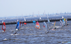 「青い海」みんなで　わ〜い　ワイ