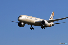 ☀「青い空」が一番　ETIHAD 787-9 到着