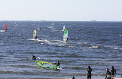 「ぶるー」　風が強い日の・ウインドサーフィン