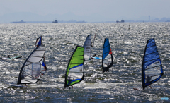 「青い海」風は友達だぁ〜