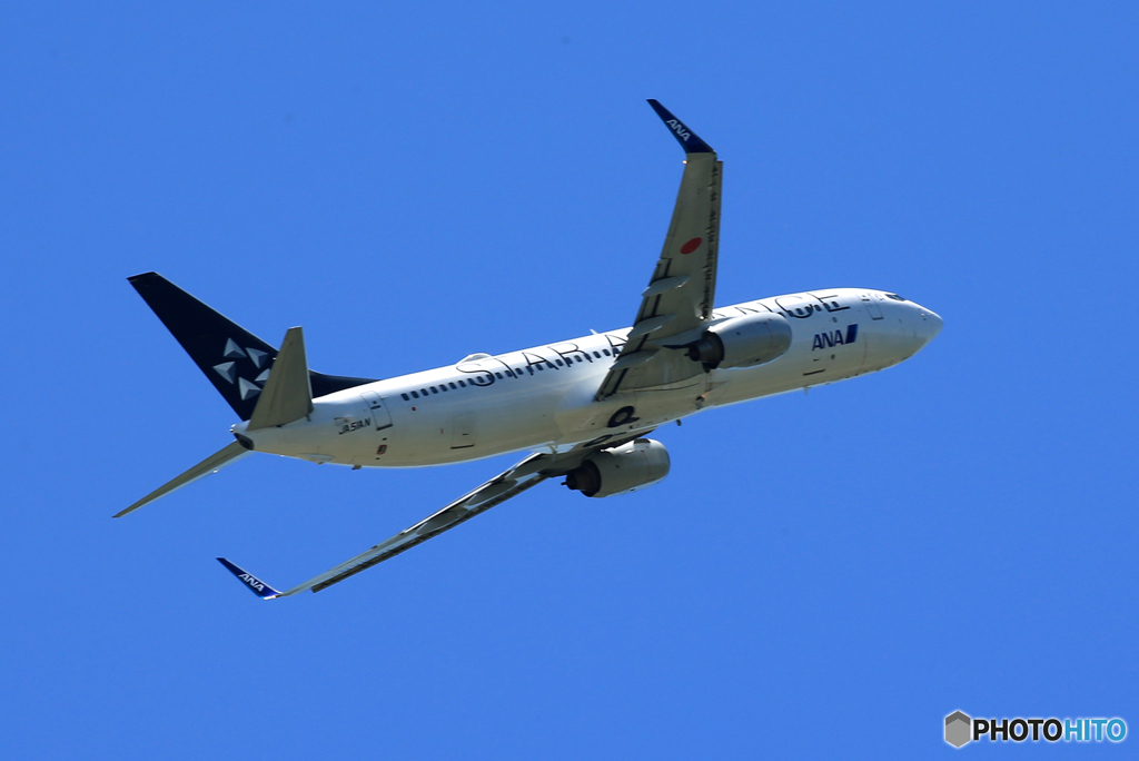 「そらー」ANA スタアラ737-881 JA51AN 離陸