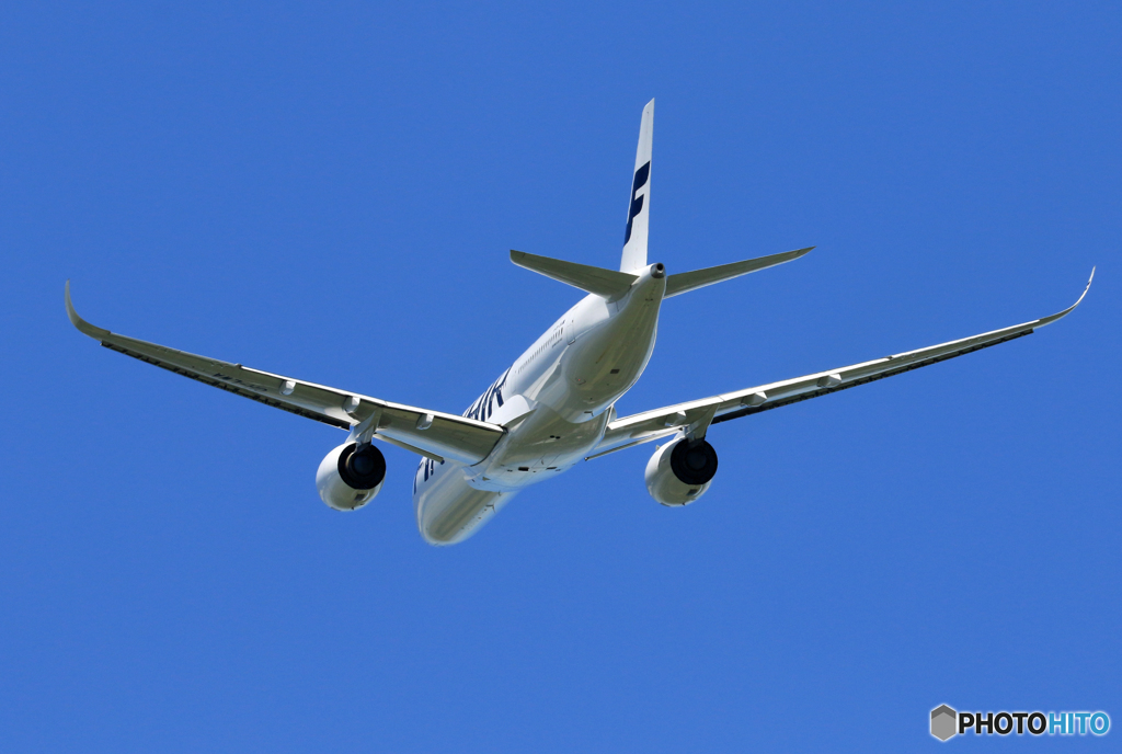 「はれー」 FINNAIR A350-941 OH-LWA 出発です