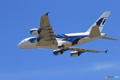 「あおぞら」 Malaysia A380-841 9M-MNB飛行