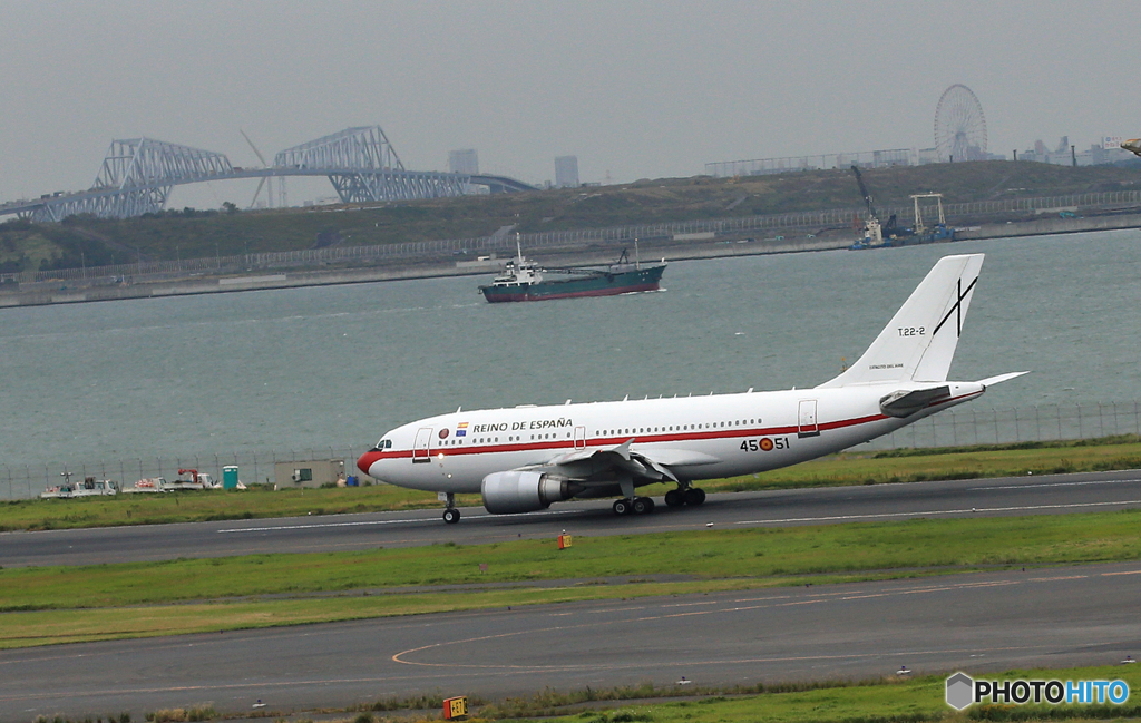 「SKY」　スペイン空軍キター A310-304 T22-2　Landing