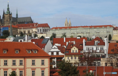 チェコ（１２７）プラハ城が見える