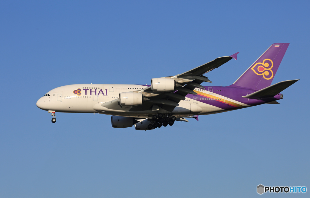「青色」 Thai A380-841 HS-TUF 到着しました