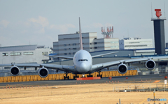 「群青」 ASIANA A380-841 HL7625 出発