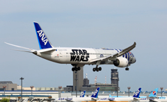 「青い空」が一番 ANA STAR WARS 787-9 着陸