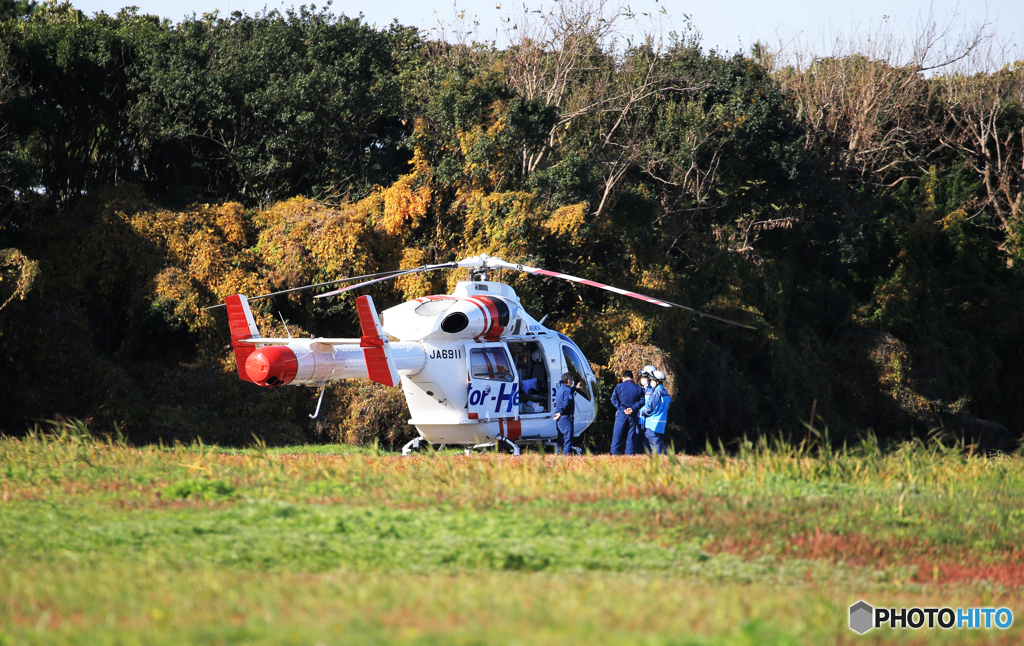 『命』ドクターヘリ・  Landing