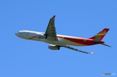 「すかい」 香港航空 A330 B-LND 飛び立ち　