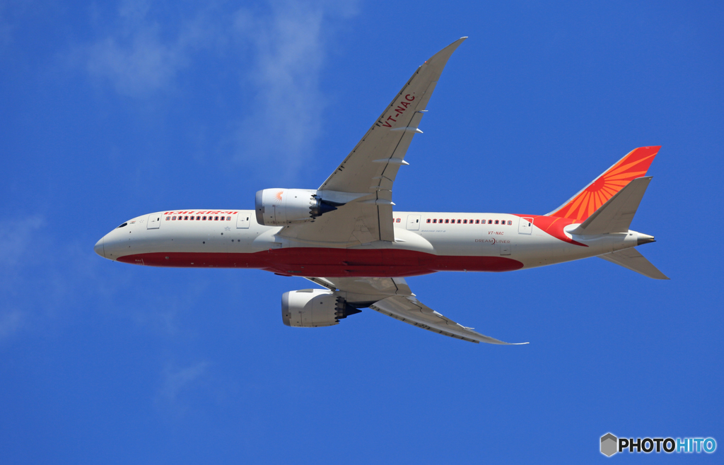 「良い天気」 AIR INDIA 787-8 VT-NAC 離陸