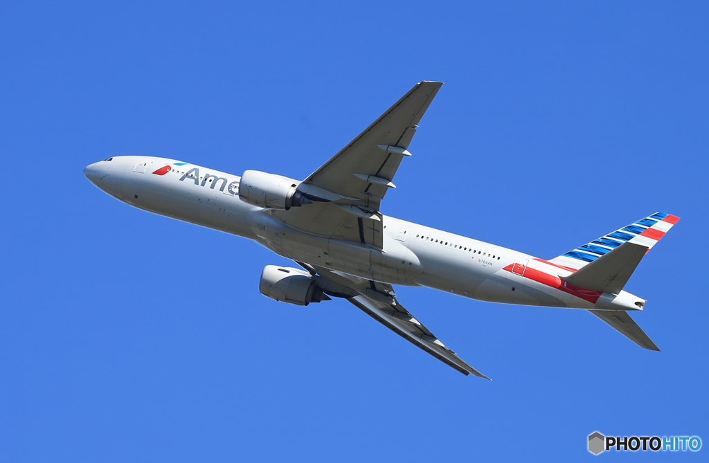 「スカイ」American 777-200 N784AN  Takeoff  