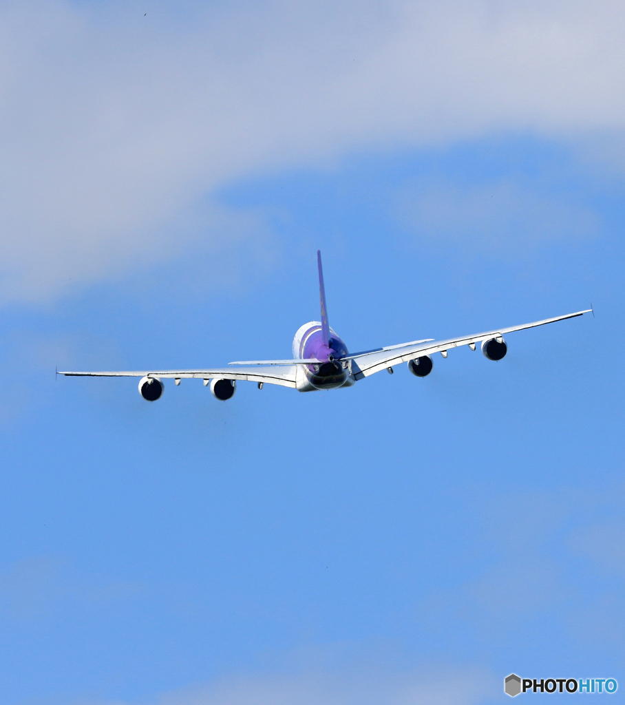 「青色」 Thai A380-841 HS-TUF Takeoff