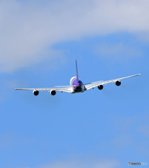 「青色」 Thai A380-841 HS-TUF Takeoff