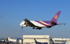 「あおぞら」Thai A380-841 HS-TUD空港・風景