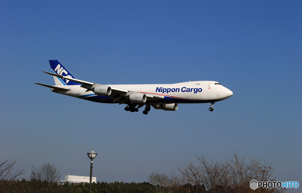 「あおいそら」NCA 747-8KZF JA16KZ  Landing