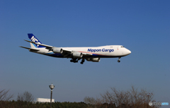 「あおいそら」NCA 747-8KZF JA16KZ  Landing