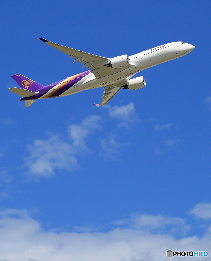 「すかい」 THAI A350-941 HS-THG Takeoff 