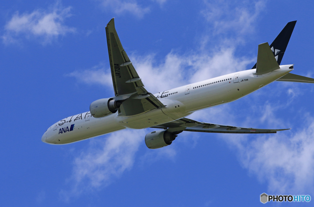 「青い空」が一番 ANA STAR 777-381 Takeoff