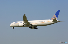 「そらー」 UNITED 787-9 N27959 着陸します