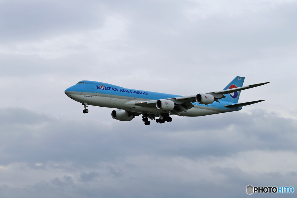 「☁」Korean 747-8 HL7610  Landing