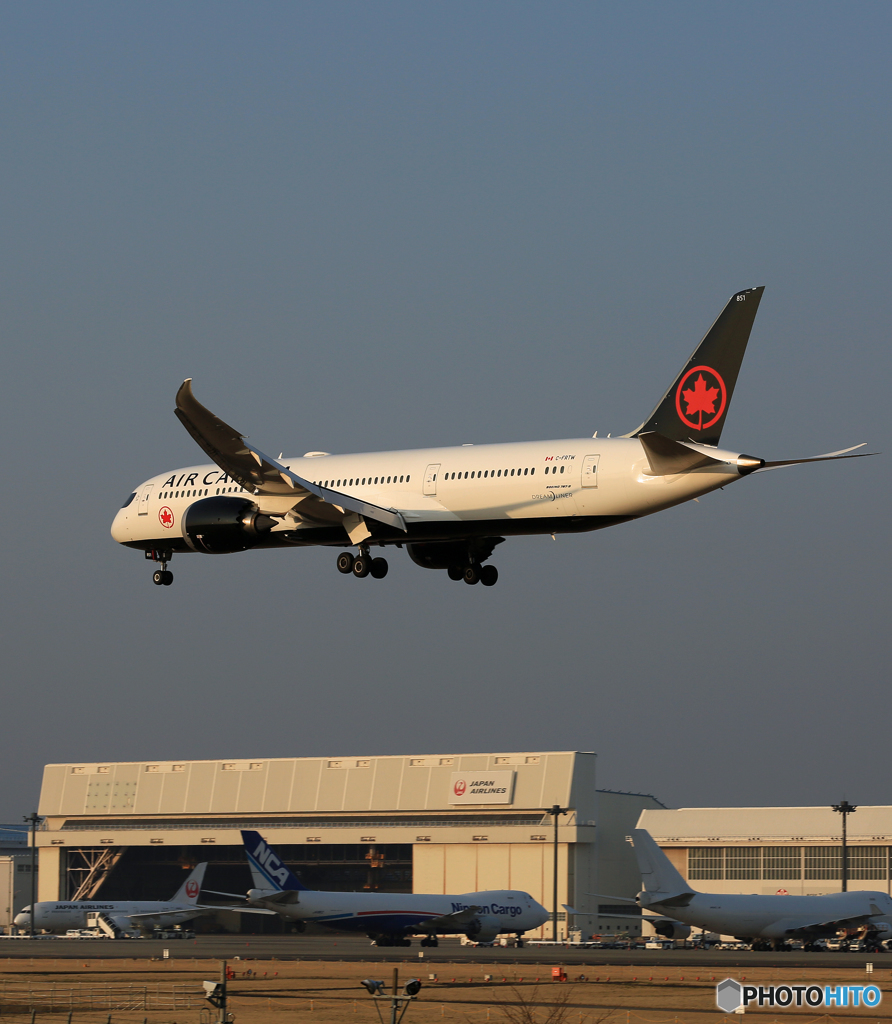 「青い日」 AIR CANADA 787-9 C-FRTN Landing