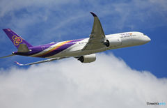 「そらー」 Thai A350-941 HS-THG 飛行