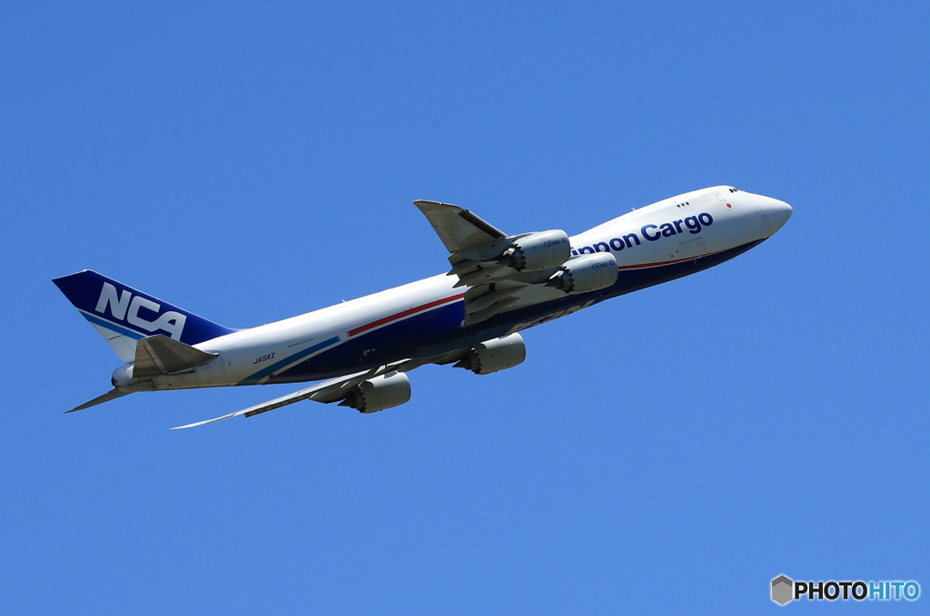 「ブルー」NCA 747-8KZF JA15KZ 出発