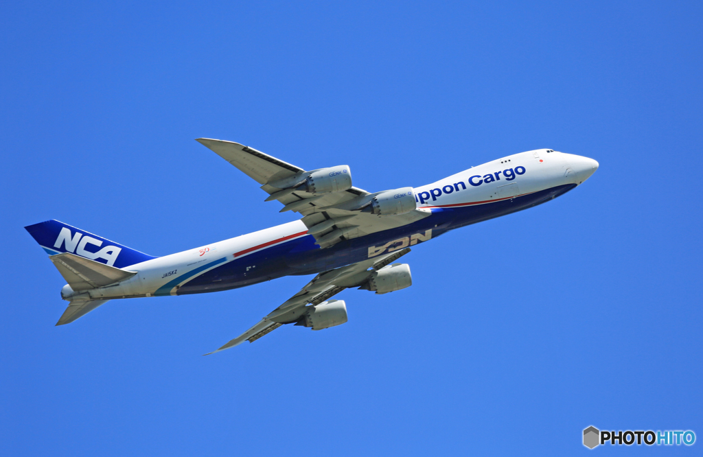 「青い空」が一番 NCA 747-8KZF JA15KZ Takeoff