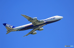 「青い空」が一番 NCA 747-8KZF JA15KZ Takeoff