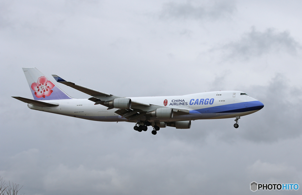 「晴れた」 China 747-400 B-18709 Landing
