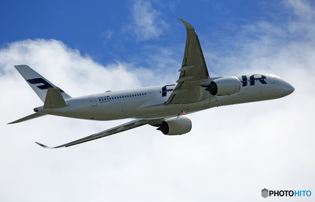 「空色」 Finnair A350-941 OH-LWF 飛行